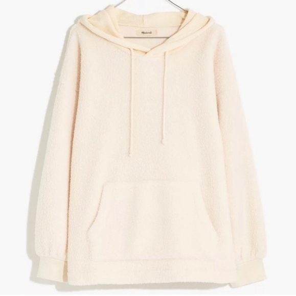 Madewell Sweaters - Madewell Resourced Fleece Bubble Sleeve Hoodie Sweatshirt